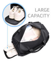 Bolsa deportiva para Fitness con bolsillo para zapatos, bolso para ordenador portátil para viajes al aire libre, negocios, viajes, bolso de hombro grande y húmedo para larga distancia - details 6