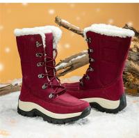 Snow Boots Women Flat Boots For Women Lace-Up Shoes Woman Fashion Platform Ankle Boots Fur Chunky Botas Mujer Winter Shoes Women - details 19