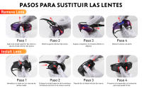 Polarizadas Gafas de Ciclismo con 3 Lentes Intercambiables Hombres Mujeres Bicicletas - details 4