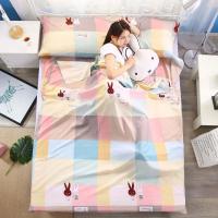 Saco de dormir antisuciedad de algodón 100% para Hotel, Sábana suave de viaje individual doble, saco de dormir portátil de viaje para adultos - details 10