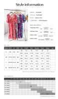 2024 Spring and Summer Vacation Casual Printed Waist V-Neck Long Dress - details 0
