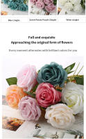 Flores artificiales de seda, ramo de ramas largas para decoración del hogar y boda, plantas falsas, suministros de corona DIY, accesorios - details 3