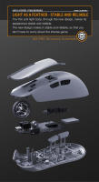 Darmoshark M3PRO 4K Tri-Mode Wireless Buletooth Gaming Mouse Recargable PAW3395 Ligero Para Ordenador PC Oficina Ratones - details 13