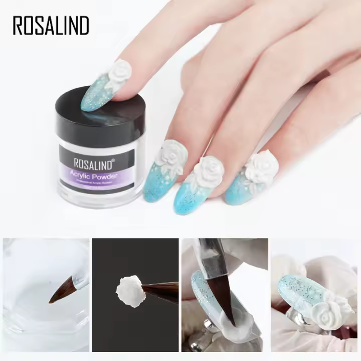 ROSALIND-polvo acrílico y líquido para decoración de uñas, juego de manicura, purpurina de cristal, herramienta de tallado de uñas 3D - 1