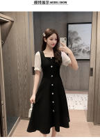 Vestidos midi de manga larga con cuello cuadrado vintage - details 2