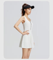 1 vestido deportivo para mujer, vestido antideslizante para exteriores, vestido de tenis con cremallera, vestido de bádminton para correr y fitness - details 8