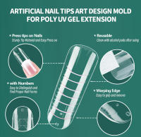 Nailpop-moldes reutilizables de doble forma para uñas, coloridas, con escala, múltiples formas, extensión de Arte de uñas, Kit de herramientas DIY, 75/150/288/360 Uds. - details 3