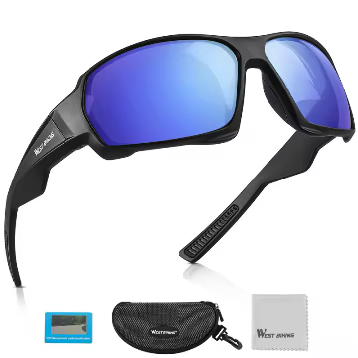 WEST BIKING-gafas de sol polarizadas HD para ciclismo, protección UV400, para bicicleta de montaña y carretera, para hombre y mujer - 1