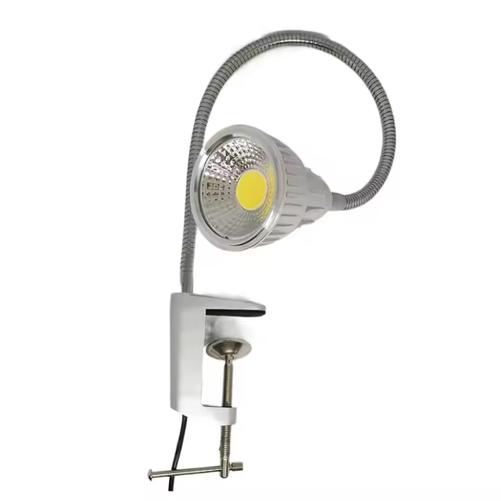 Luz de trabajo de torno de madera con abrazadera de enchufe europeo de 10W FLEXIBLE - 1