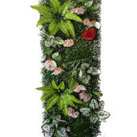 Decoración de Pared de Césped Falsa Planta de Flor Artificial para Interior de Jardín - details 0