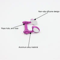 Clip de nariz Freediving profesional, cordón de cinturón impermeable antideslizante multicolor para deportes subacuáticos, Entrenamiento de natación - details 2