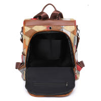 Mochila de viaje para mujer impermeable de cuero PU con bolsillos múltiples bolsa escolar casual para niñas adolescentes - details 21