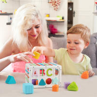 Baby Toys Color Shape Cognitive Shape Sorting Blocks Grip Fine Motor Training Montessori Toys Educational Toys for 12months Baby - details 2