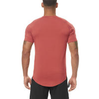 Camiseta Deportiva de Fitness para Hombres Ajuste Cerrado, Manga Corta, Secado Rápido, Frescura, Poliéster - details 13