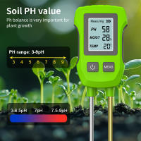 Probador de suelo 3 en 1, pantalla LCD, medidor de temperatura de humedad del PH del suelo, Detector de suelo portátil con retroiluminación para plantas de flores y jardín - details 3