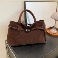 Bolsos de mano de gamuza sintética para mujer, carteras de diseñador de lujo, monederos Vintage, hebilla de cinturón, gran capacidad, axilas, hombro, 2024 - details 17