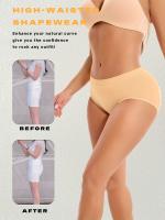 Bragas de mujer de elasticidad media, sin costuras, transpirables, lavables a máquina, cómodas, adecuadas para ropa informal, ropa interior de tallas grandes, diseño sin costuras, tejidos de gran elasticidad - details 7