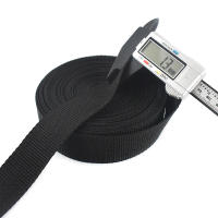 Cinturón Negro De 10 Metros 20 - 100 Mm Cinturón De Seguridad De Nylon By The Meter Bag Con Mochila Para Mascotas Ropa Accesorio - details 9