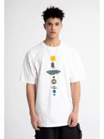 Camiseta con Estampado de Planetas del Sistema Solar para Hombre, Prenda Holgada, Manga Regular, Diseño Cósmico, Ropa de Moda, Informal, Gran Tamaño - details 10