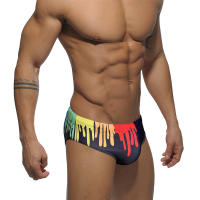 Jessborn calzoncillos de baño para hombre, bañador sexy con grafiti de pintura a la moda, pantalones cortos para surfear en la playa, Verano - details 1