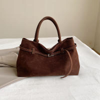 Bolsos de mano de gamuza sintética para mujer, carteras de diseñador de lujo, monederos Vintage, hebilla de cinturón, gran capacidad, axilas, hombro, 2024 - details 20
