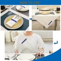 Servilletas de tacto de lino con línea dorada, 50 Uds., con bolsillo para cubiertos incorporado, toallas de papel desechables predobladas para invitados para fiesta de boda - details 3