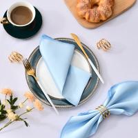 Servilleta de satén de 30cm x 30cm, decoración de mesa para servir, toalla de cena para fiesta de boda, hogar, Hotel, decoración navideña, servilletas de mesa, color verde, 6 uds. - details 15