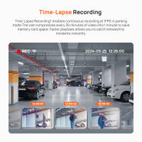 Versión Global 70mai Dash Cam M310 Resolución 1296P 130 ° FOV Control de Voz Inteligente Compatible con Vigilancia de Estacionamiento 24H Visión Nocturna 70mai M310 DVR para Auto - details 8
