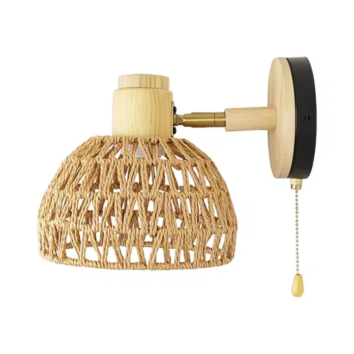Lámpara de Pared Tejida Iluminación y Decoración para Cocina, Isla, Porche, Granja - 1