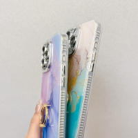 Funda con soporte de anillo para Apple iPhone 16 15 14 Pro Max, de mármol de alta calidad, IMD, PC, a prueba de golpes. - details 7