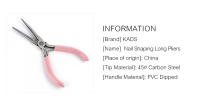 Alicates de Arte para Uñas KDAS Pinzas Punzónicas de Acero Herramienta de Manicura para Extensión de Uñas y Punta Larga - details 1