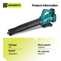 Soplador eléctrico NEWBENY de velocidad Variable, potente soplador de polvo de nieve y hojas para el hogar, herramientas eléctricas para batería de 18V - details 0