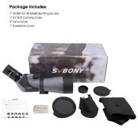 Telescopio SVBONY SV46P 20-60x80 ED con Doble Enfoque Impermeable y Antiniebla Equipamiento Profesional para Aves y Camping - details 14