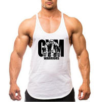 Y Back Bodybuilding Stringer Tank Top Men Cotton Gym Sleeveless Shirt Men Fitness Vest Summer Singlet Sportswear Workout Tanktop - details 8
