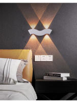 Luz led de pared exterior impermeable ip65, luz decorativa para jardín, balcón, dormitorio minimalista moderno, sala de estar, luz de pared interior - details 2
