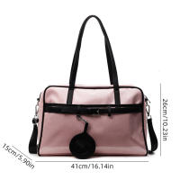Bolsa de gimnasio para Fitness, bolso de hombro tipo bandolera portátil multifuncional para viajes al aire libre de gran capacidad, viaje de corta distancia - details 0