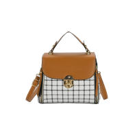 Bolso de Hombro de Lujo para Mujer Nuevo Diseño de Cuero PU Bolso Cruzado de Estilo Mensajero con Patrón a Cuadros para Mujer Bolso de Mano de Moda - details 12