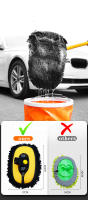 Cepillo de Limpieza para Coche Nuevo 2023 con Mango Largo y Curva de 15 Grados Fregona de Chenille para Lavado de Autos Accesorios de Auto - details 7