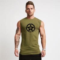 Camiseta de Algodón para Entrenamiento Cómodo para Hombres Equipo de Entrenamiento Transpirable para Verano Patrón Impreso Cuidado del Textil Moda para Hombres - details 5