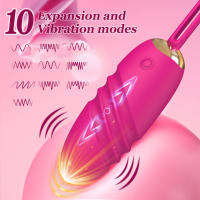 Vibrador inalámbrico Bluetooth APP G Spot para mujer consolador telescópico estimulador de clítoris Vagina amor huevo bragas juguetes sexuales para adultos - details 2