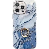 Funda con soporte de anillo para Apple iPhone 16 15 14 Pro Max, de mármol de alta calidad, IMD, PC, a prueba de golpes. - details 13