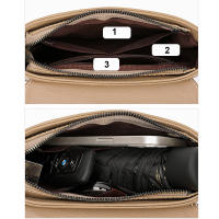 Bolso de Hombro de Textura Flap para Mujer Bolso de Contraste Color Cruzado para Compras Diarias Bolso de Teléfono Bolso de Mensajero para Madre - details 17