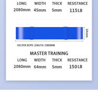 Bandas de resistencia premium Entrenamiento de fuerza mejorado para desarrollar músculos Solución versátil de gimnasio en casa para fitness Yoga Pilates - details 15