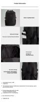 LU9B15S Mochila deportiva unisex informal de doble asa - details 0