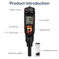 Medidor de PH Digital LCD para alimentos, probador de acidez de masa de suelo portátil, precisión de 0,00-14,00, pluma de prueba de PH del suelo para fruta, queso, carne y piel - details 3