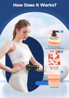 Equipo de masaje portátil para dar forma al cuerpo, pistola de masaje muscular, anticelulitis, adelgazamiento de grasa, cuidado de la salud, masaje de relajación - details 2