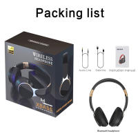 07S auriculares inalámbricos plegables, auriculares estéreo ajustables para juegos, Bluetooth + TF Play + 3,5mm AUX, 3 modos, auriculares HIFI de graves fuertes - details 10