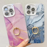 Funda con soporte de anillo para Apple iPhone 16 15 14 Pro Max, de mármol de alta calidad, IMD, PC, a prueba de golpes. - details 2