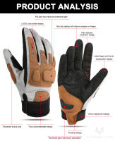 Guantes de Moto SUOMY para Verano Antideslizantes para Hombres y Mujeres Luvas de Carrera con Pantalla Táctil de Todo Dedo - details 8