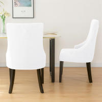 Funda elástica para silla de comedor, fundas para sillas de LICRA Jacquard, respaldo alto elástico, sillones inclinados, para cocina de Hotel, 1 ud. - details 11